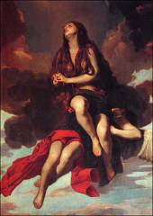 Santa Maria Maddalena portata in cielo dagli angeli